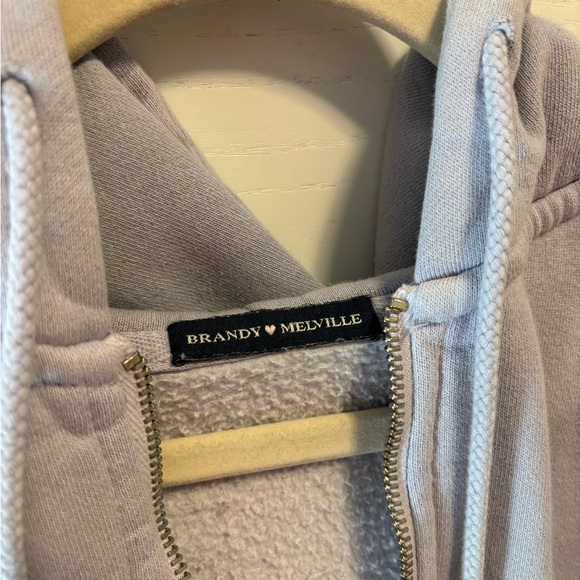 Brandy Melville Light Periwinkle Christy Hoodie - Picture 2 of 7